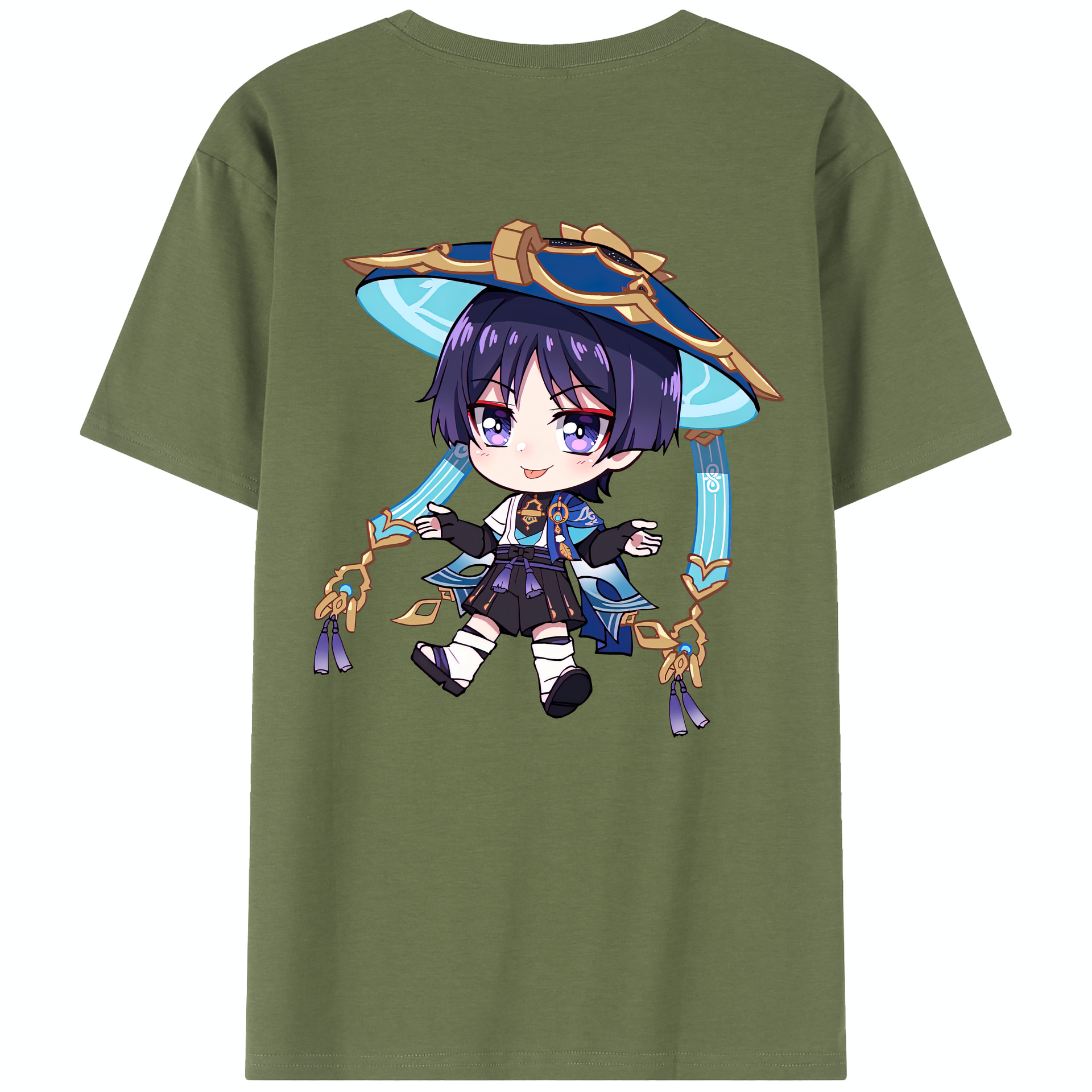 げんし神 さんペい genshin Sanpei 綿100％半袖Tシャツ（背面プリント）